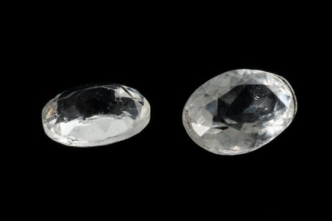 Vintage 5.5mm x 7.5mm Crystal Faceted Oval Doublet #XS180-A