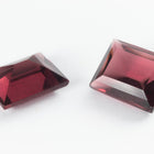 Vintage 8mm x 10mm Transparent Amethyst Rectangle Fancy Stone #XS180-D