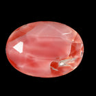 Vintage 13mm x 18mm Pink Givre Faceted Oval Point Back #XS183-C