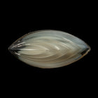 Vintage 7mm x 15mm Light Gray Art Deco Navette Point Back #XS184-A-1