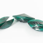 Vintage 7mm x 15mm Green /Black Art Deco Navette Point Back #XS184-A-3