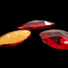 Vintage 7mm x 15mm Ruby Faceted Navette Point Back #XS184-H