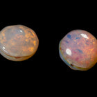 Vintage 7mm Opal Pink Round Foil Cabochon #XS185-E