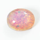 Vintage 10mm x 12mm Opal Pink Oval Foil Cabochon #XS185-F