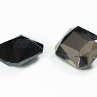 Vintage 10mm x 12mm Hematite Octagon Fancy Stone #XS188-D
