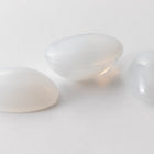 Vintage 10mm x 14mm Opal White/White Stripe Oval Cabochon #XS19-C-2