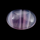 Vintage 13mm x 18mm Clear/Purple/White Stripe Oval Cabochon #XS19-E-4