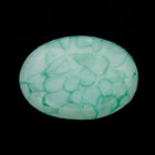 Vintage 10mm x 14mm White with Green Crackle Oval Cabochon #XS20-A-1