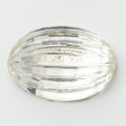 Vintage 10mm x 14mm Crystal Ribbed Oval Cabochon #XS24-C
