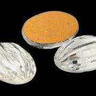 Vintage 10mm x 14mm Crystal Ribbed Oval Cabochon #XS24-C