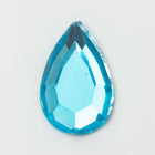 Vintage 8mm x 13mm Aqua Faceted Teardrop Rhinestone #XS25-E