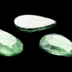 Vintage 8mm x 13mm Peridot Faceted Teardrop Rhinestone #XS25-F-1