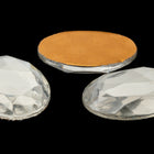 Vintage 13mm x 18mm Clear Faceted Oval Fancy Stone #XS27-E