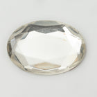 Vintage 13mm x 18mm Clear Faceted Oval Fancy Stone #XS27-E