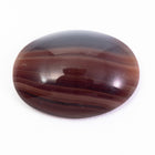 Vintage 13mm x 18mm Red Brown Stripe Oval Cabochon #XS28-G-1