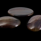 Vintage 13mm x 18mm Green Brown Stripe Oval Cabochon #XS28-G-2