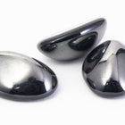 Vintage 13mm x 18mm Hematite Peaked Oval Cabochon #XS28-H-2