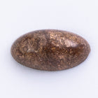 Vintage 6mm x 12mm Bronze Oval Cabochon #XS32-C