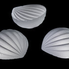 Vintage 17mm x 18mm Matte Crystal Ribbed Onion Cabochon #XS33-D