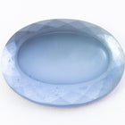 Vintage 13mm x 18mm Light Blue Beveled Oval Cabochon #XS33-G-2