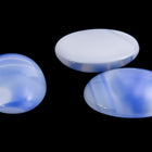 Vintage 13mm x 18mm Blue Swirl Oval Cabochon XS35-D