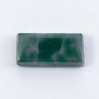 Vintage 6mm x 12mm Green/Gray Mottled Rectangle Cabochon #XS37-A-1