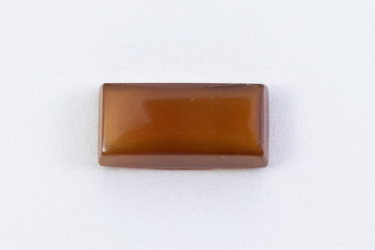 Vintage 6mm x 12mm Dark Topaz Rectangle Cabochon #XS37-A-3