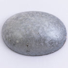 Vintage 18mm x 25mm Frosted Silver/Gray Oval Cabochon #XS39-B