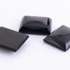 Vintage 10mm x 11.5mm Black Rectangle Cabochon #XS40-A