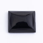 Vintage 10mm x 11.5mm Black Rectangle Cabochon #XS40-A