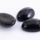 Vintage 10mm x 14mm Black Oval Cabochon #XS40-D