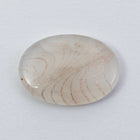 Vintage 13mm x 18mm Copper Flecked Opal White Oval Cabochon #XS42-A
