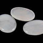 Vintage 13mm x 18mm Copper Flecked Opal White Oval Cabochon #XS42-A