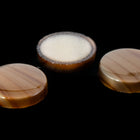 Vintage 9mm Brown Stripe Round Cabochon #XS42-E