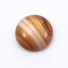 Vintage 10mm Caramel Stripe Round Cabochon #XS42-F