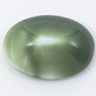 Vintage 18mm x 25mm Green/White Marble Peaked Oval Cabochon #XS42-J