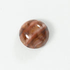 Vintage 8mm Brown Stripe Round Cabochon #XS44-F-5