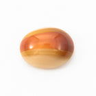 Vintage 8mm x 10mm Terracotta/Ochre Stripe Oval Cabochon #XS47-E