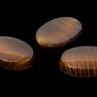 Vintage 10mm x 14mm Brown Stripe Oval Cabochon #XS48-E