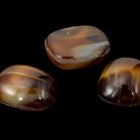 Vintage 7mm x 9mm Brown Rectangle Cabochon #XS48-B-1