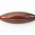 Vintage 8mm x 26mm Brown Stripe Smooth Navette Cabochon #XS48-F