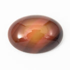 Vintage 10mm x 14mm Red Brown Stripe Oval Cabochon #XS48-G