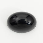 Vintage 13mm x 18mm Black High Dome Oval Cabochon #XS54-F