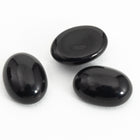 Vintage 5mm x 7mm Black Oval Cabochon (2 Pcs) #XS54-G