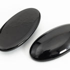 Vintage 20mm x 40mm Black Oval Cabochon #XS54-H