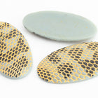 Vintage 18mm x 32mm Gray Snakeskin Oval Cabochon #XS55-E