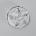 Vintage 12mm Crystal Sand Dollar Sew On Cabochon #XS57-A-1