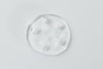 Vintage 12mm Matte Crystal Sand Dollar Sew On Cabochon #XS57-A-2