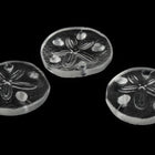 Vintage 12mm Matte Crystal Sand Dollar Sew On Cabochon #XS57-A-2