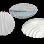 Vintage 22mm x 30mm Matte Crystal Deco Oval Cabochon #XS58-C